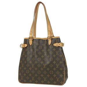 Louis Vuitton Batignolles Vertical Shoulder Bag Tote Monogram Brown